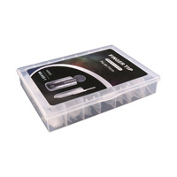 140PCS Moldes de Uñas Duales para Manicura Francesa Rápida, con Formas Interiores de Arco, Ovaladas, Cuadradas y Ataúd, Acabado Mate, Herramientas DIY para Arte de Uñas