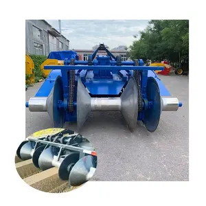 Tractor driven double row furrowing - starting machine Field ridge cultivation - fertilization integrated machine Monopoly plow
