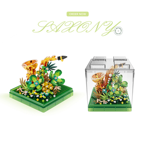 Sáng Tạo Kết Nối Nhạc Cụ Xây Dựng Khối Bộ Tự Làm Saxophone Với Quà Tặng Hoa Cho Trẻ Em - Product Image 5