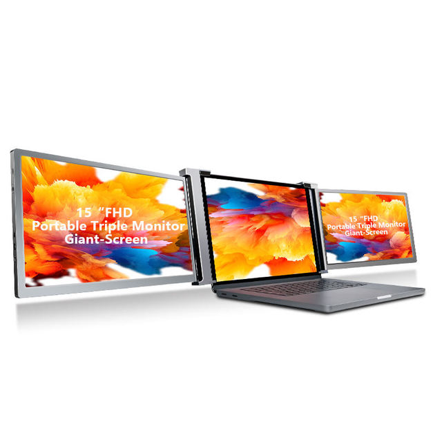 Portable 2k  Monitor Touchscreen 15 Inch Dual 2nd Screen Display Computadora De Triple Pantalla Electronics
