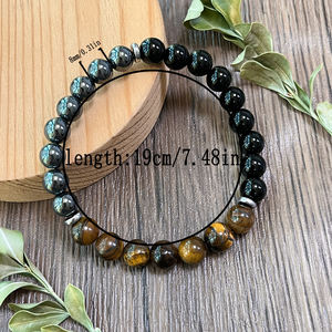 9 pièces/ensemble de bracelets de perles de pierre magique, symbolisant le rêve, la paix, la richesse, l'amitié, la bonne chance, l'amour et la protection - Product Image 3