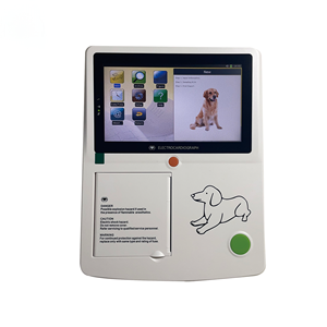 Rayman Draagbare Veterinaire Apparaat Touch Scanner 3-Kanaals 12-Lead Medische Kwaliteit <span class=keywords><strong>Ecg</strong></span> Machine Voor Hondenklinieken - Product Image 2