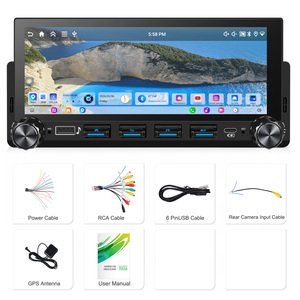 <span class=keywords><strong>Radio</strong></span> para Auto Android Podofo 4+64G 1 Din, Pantalla Incell de 6.86 Pulgadas, Audio para Auto, Carplay/Android Auto Inalámbrico, GPS, WiFi, Teclado Piano, OEM/ODM - Product Image 6