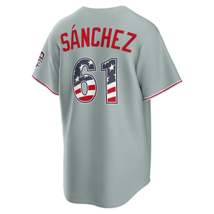 Maillots de baseball personnalisés 2026 Philadelphia USA 250 Quatrième de Juillet, uniformes brodés avec logos - Product Image 6