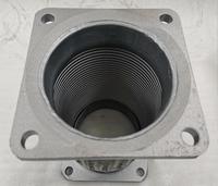 Fittings alat flens pipa bergelombang baja antikarat truk mesin diesel kerut weichai fitting Shacman