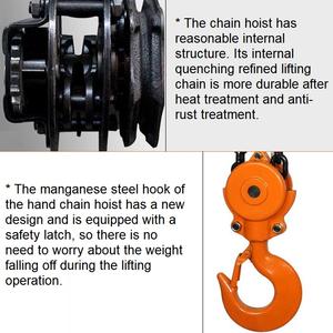 Vente chaude d'usine, palan à chaîne de 1 tonne, 2 tonnes, 3 tonnes, 5 tonnes, palan à chaîne léger à commande manuelle pour entrepôt - Product Image 5