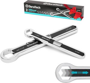Llave Inglesa Multifuncional Ajustable de Doble Cabeza, Herramientas Manuales, Cabeza Negra, Enchufe Hexagonal - Product Image 1
