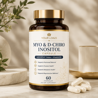 OEM ODM 120 capsules de marque privée MYO & D-CHIROINOSITOL pour femmes - Équilibre hormonal et soutien de la fertilité 120 capsules/flacon