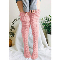 Nouveau hiver de haute qualité longue épaisse cuisse haute tricoté fille femmes chaussettes