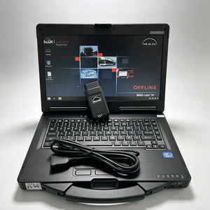 Ready To Run MAN CATS3 T427 Diagnostic Tool Kit Rugged CF53 <b>Laptop</b> + T427 MANTIS MANWIS Software For MAN Diesel Truck & Bus - Product Image 1