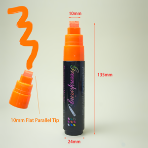 Các New 10Mm Khô Ướt Xóa Neon Nghệ Thuật Sơn Bút Màu Sắc Tươi Sáng Không Độc Hại Chất Lỏng Phấn Đánh Dấu Cho Tự Làm Bảng Đen - Product Image 2