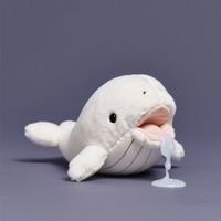 Béluga personnalisé crachant de la salive animal en peluche jouet bébé peluches logo personnalisé oreiller peluche