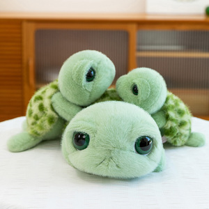 Großäugiges Geldfinde-Schildkröten-Plüschtier, Niedliche Schildkröten-Puppe als Kuschelkissen und Spielgefährte - Product Image 3