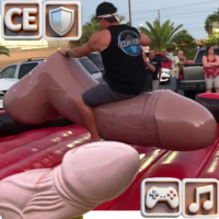 Offre Spéciale : Taureau Mécanique Professionnel de Luxe pour Adultes, Jouet Sexuel, pour Jeux de Carnaval, avec Château Gonflable