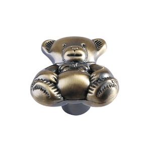 Laiton Antique armoire commode <span class=keywords><strong>animaux</strong></span> boutons de traction unique ours boutons de <span class=keywords><strong>tiroir</strong></span> - Product Image 1