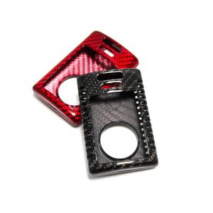 Corvette C7 2014-2019汽车配件碳纤维外壳汽车遥控钥匙扣保护汽车钥匙链装饰 - Product Image 1