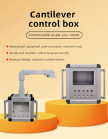Caja de Operación Cantilever de Aleación de Aluminio Blanca Personalizada Risheng para Interfaz Hombre-Máquina de Máquinas Herramienta de Centro de Mecanizado CNC