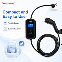 Chargeur EV portable 3,5 kW 16A Type 2 monophasé 230Vac avec prise Schuko IP65 câble de 5m pour la recharge de véhicules électriques à domicile ou au garage en Europe