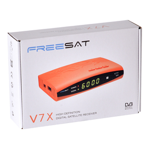 Freesat V7X HD ตัวถอดรหัสดาวเทียมพร้อมแอพ WEATHER, อัพเกรด OTA และบันทึก USB - Product Image 1