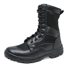 Unisex Mesh Work <b>Boots</b> Round Toe Low Heel Breathable Hiking Shoes For Outdoor Training And <b>Security</b> Use - Product Image 1