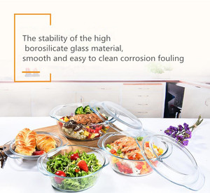 2025 Bộ Mới thân thiện với môi khỏe mạnh không dính đồ nấu nướng Thủy Tinh Độc Đáo soong & Lẩu với thiết kế cổ điển - Product Image 4