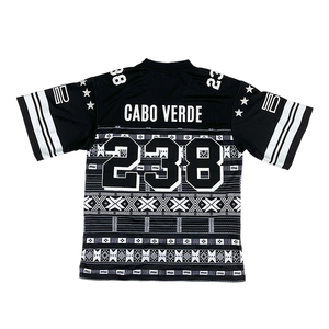 Tùy chỉnh bóng đá mỹ Jersey thăng hoa in ấn thiết kế thêu số thời trang dạo phố người hâm mộ Phong cách Lưới Boxy Áo sơ mi - Product Image 3