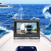 Moniteur IPS Quad Split de 9 pouces pour camion Moniteur de bateau étanche IP69 Moniteur de secours HD pour voitures, camions, équipements lourds