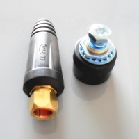Conectores de Cable de soldadura de tipo europeo, rojo y negro, certificado CE RoHS, DKJ35-50