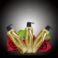 Flacon vide en plastique métallisé brillant de luxe en gros, 500 ml, carré, pour shampoing, bain, avec pompe, emballage cosmétique