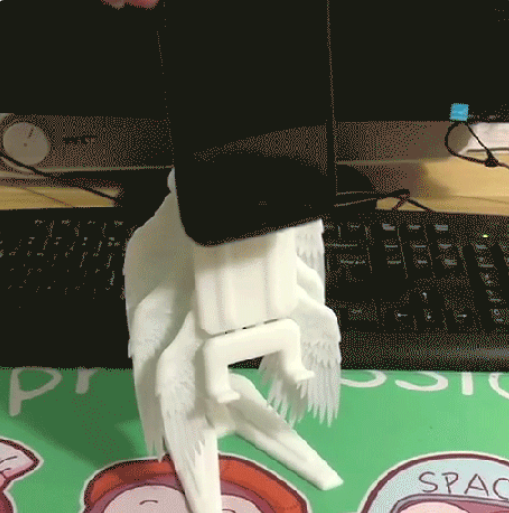 3D Printed Six-Winged Angels Phone Stand Mobile Phone Holder Fabrication Services Product
