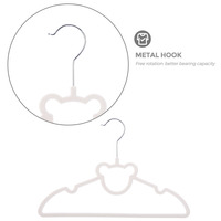 Cintres pour vêtements pour enfants, en velours blanc, design mignon