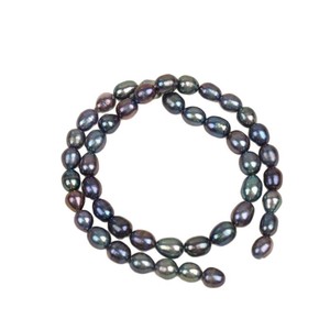 Perles d'eau douce naturelles vertes paon de 7-8 mm de la marque Wenchi, faites à la main, pour la fabrication de bijoux, forme de pomme de terre, matière à porter, origine Chine, en stock - Product Image 5