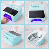 Lampe à ongles UV LED rechargeable 6000 mAh sans fil, séchoir à ongles avec 4 minuteurs (15s/45s/60s/90s) et écran LCD