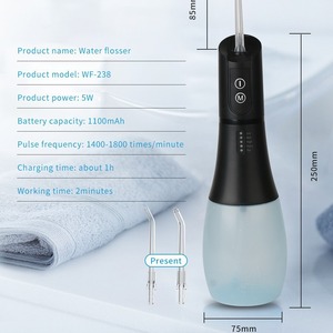 Electric Water Flosser 250 Ml IPX7 Waterproof Portable Dental Irrigator With Type C Charging And 4 Pressure Levels - Product Image 3