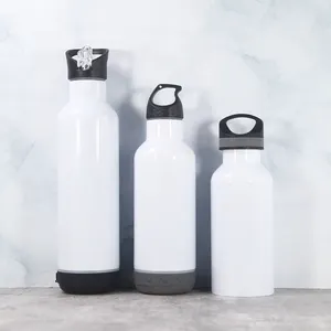 Agh 750Ml Smart Sport Water Flessen Draadloze Muziekspeler Sublimatie Blanks Rechte Speaker Tumbler Met Luidspreker