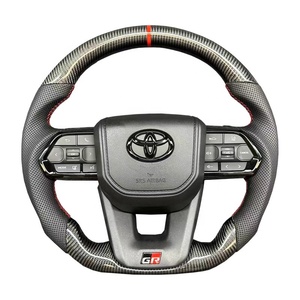 Volante Deportivo de Fibra de Carbono 3D de Piel, Precio Bajo Directo de Fábrica, para <span class=keywords><strong>Toyota</strong></span> Hilux - Product Image 3