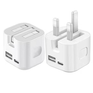 Original Folding UK 35W USB C Fast Charger QC3.0 Dual Port Travel Wall Charger for Phone13 14 15 16 17 Pro Max <strong>Charging</strong> <strong>Block</strong> - Product Image 1