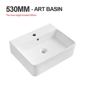 Oferta Especial: Lavabos Modernos de Cerámica Rectangulares para Encimera, con un Solo Orificio, Fáciles de Limpiar, <span class=keywords><strong>MUBI</strong></span> para Baño - Product Image 6