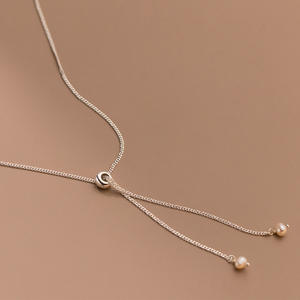 Collar de Hueso de Serpiente de Plata Pura S925 Wenchi con Diseño Estilo INS, Cadena de Clavícula Templada para Mujer, Modelo 20968 - Product Image 5