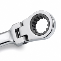 Jeu de clés à cliquet à tête flexible 14 pièces, 8-24 mm, en acier CR-V, avec étui de rangement