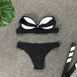 Nuevo Traje de Baño Bikini de Color Sólido para Mujer, Fabricante de Trajes de Baño Bikini - Product Image 4