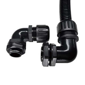 ท่อไนล่อนกันน้ำ90องศา M20 X 1.5 IP68 -40 ℃ -+ 100 ℃ ข้อต่อท่อไฟฟ้าทำจากไนลอน - Product Image 1