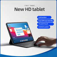 Tablet PC XPAI Android 10 de 14 Pulgadas con Intel Quad Core, 12GB+128GB, Teclado, Lápiz, Pantalla Táctil Full HD, 5G, USB-C, para Uso Empresarial