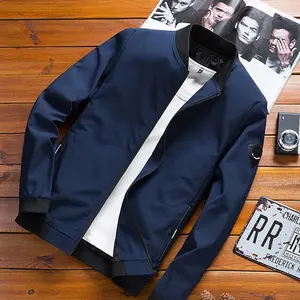 Men's Solid Color Jacket Spring and Autumn Jacket Men's plus size Jacket for Teenagers