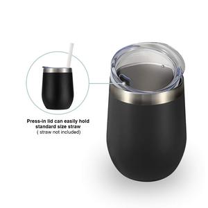 Ấm Hơn 6 Giờ Cách Điện Rượu Vang Cốc Tái Sử Dụng Cup 18/8 Thép Không Gỉ Cốc - Product Image 2
