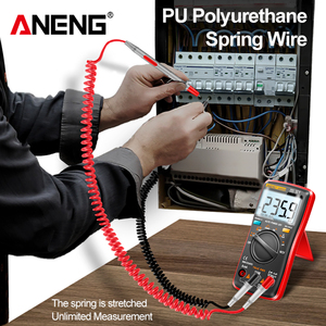 ANENG PT2010 20A 1000V マルチメーター薄型先端ニードルユニバーサルマルチメータープローブスプリングテストリードワイヤーペンケーブルメーターテスターキット - Product Image 3