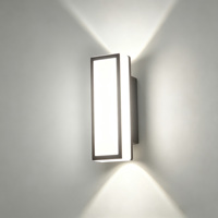 Applique murale LED rectangulaire moderne, éclairage haut et bas, étanche IP65, pour extérieur, véranda, patio, villa