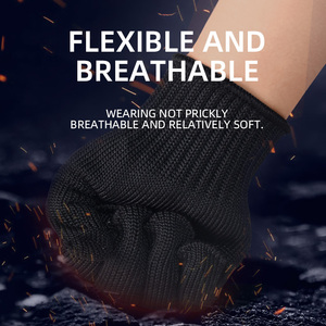 Gants de travail anti-coupure SAFEMAN SF7035 en gros, gants anti-coupure <span class=keywords><strong>pour</strong></span> hommes avec poignet en tricot de polyester lisse, examen - Product Image 3