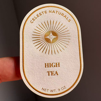Autocollants personnalisés avec logo en relief, autocollants en relief avec estampage à chaud or/argent, étiquettes métalliques en relief or pour l'emballage