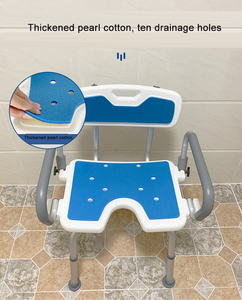 Chaise de <span class=keywords><strong>douche</strong></span> pour personnes âgées avec accoudoirs rabattables, siège rembourré antidérapant pour personnes handicapées, tabouret de bain, <span class=keywords><strong>aide</strong></span> à la sécurité - Product Image 6